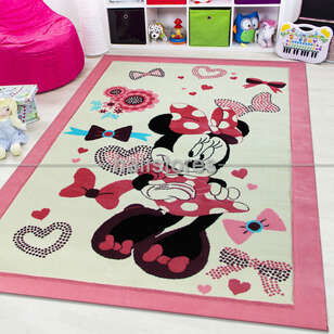 Halıstores - Kokoş Minnie Mouse Çocuk Halısı Kids 990
