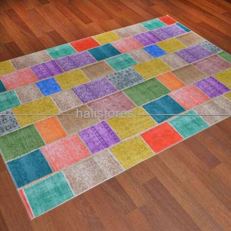 Liviadora Baskılı Patchwork Halı 01
