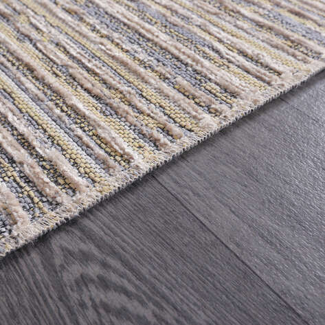 Makinede Yıkanabilir Şönil Dokuma Kilim Bej 8703