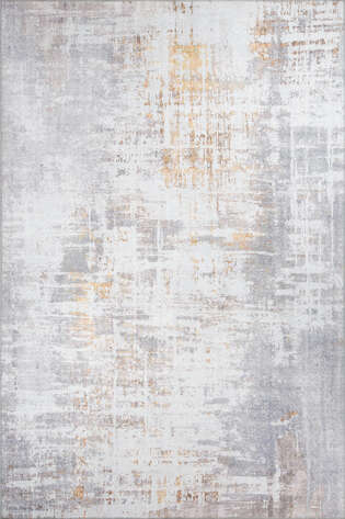 Modern Art Dokuma Taban Dekoratif Gri Halı HS 233