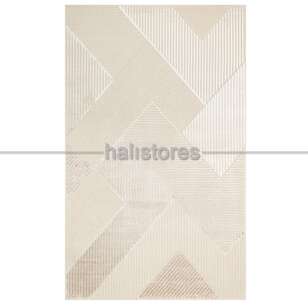 Halıstores - Modern Desenli Bej Halı Zenith ZNT 01 Dyed