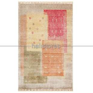 Halıstores - Otantik Kilim Desenli Zara 07 Renkli Hav ve Toz Vermeyen Özel Tezgah Halısı