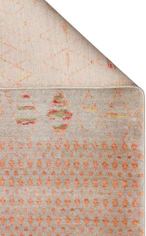 Otantik Kilim Desenli Zara 15 Bej Renkli Hav ve Toz Vermeyen Özel Tezgah Uşak Halısı