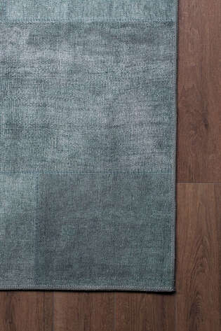 Patchwork Desenli Dokuma Taban Dekoratif Yeşil Halı HS 102