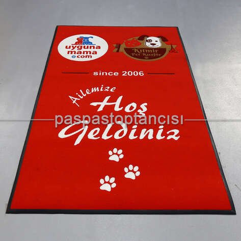 Pet Shop Firmaları İçin Logolu Koko Paspas