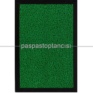 Paspas Toptancısı - Yeşil Kıvırcık Paspaslı Kauçuk Hijyen Paspas