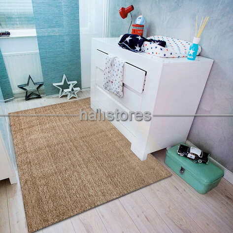 Yumuşak Tüylü Bej Bebek Halısı Baby Soft (1)