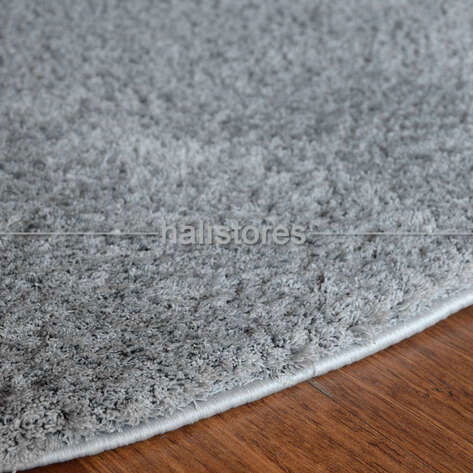 Yumuşak Tüylü Yuvarlak Bebek Halısı Baby Soft Gri (6)