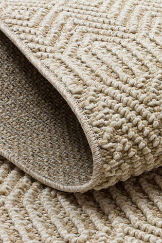 Yuvarlak Etnik Desenli Bej Halı Soho SH 01 (2)