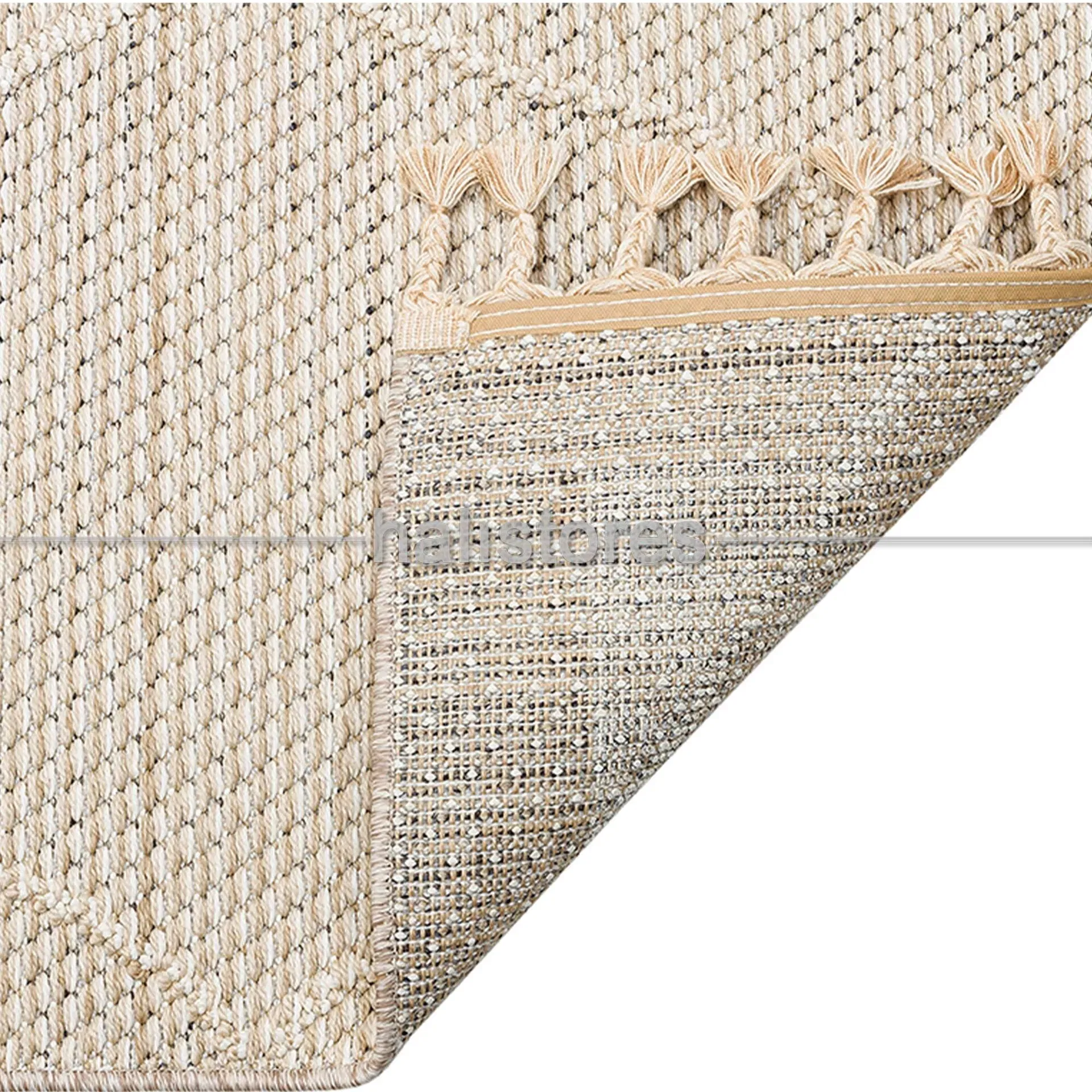 Yuvarlak Etnik Desenli Bej Halı Soho SH 02 (3)