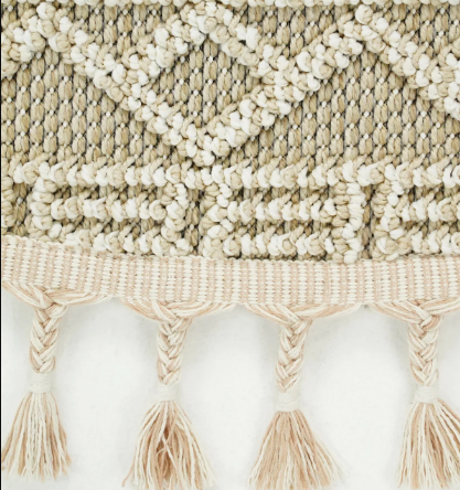 Yuvarlak Etnik Desenli Bej Halı Soho SH 14 (2)