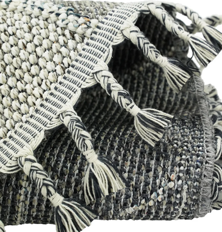 Yuvarlak Etnik Desenli Gri Halı Soho SH 03 (2)